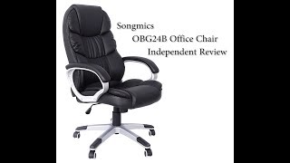 Songmics OBG24B Office Chair  Review and Installation [upl. by Rihaz]