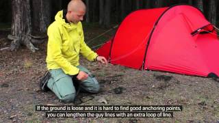 Anchoring your Hilleberg tent in a storm [upl. by Serena805]