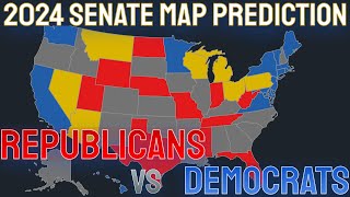 2024 Senate Election Forecast Map Prediction  September 2nd 2024 [upl. by Aspasia]