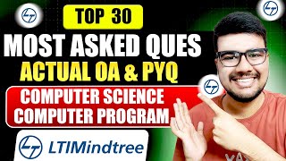 LTI MindTree Most asked technical questions l Computer Science amp Programming  MUST WATCH [upl. by Ricardo116]