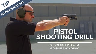 Pistol Shooting Drill to Improve Accuracy  Shooting Tips from SIG SAUER Academy [upl. by Zimmerman200]