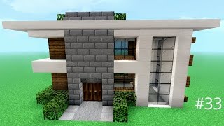 Minecraft Building a small very easy modern house 33 [upl. by Howard]