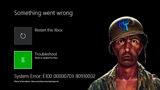 ERRO E100 00000703 80910002 XBOX ONE  2 DICAS ESSENCIAIS PARA RESOLVER [upl. by Adnelg]