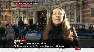 Sir David Amess funeral [upl. by Yelram]