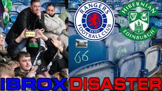 HIBS FANS MOCK IBROX DISASTER AND VANDALISE THE STADIUM RANGERS HIBS IBROX [upl. by Villiers456]