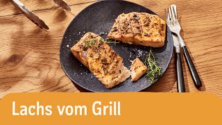 Lachs grillen – schnell amp einfach 🐟  REWE Deine Küche [upl. by Adnahsar52]