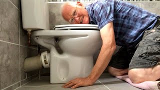 Fitting a WC toilet and cistern how to connect plumbing DIY method [upl. by Allecsirp]