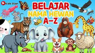 BELAJAR MENGENAL NAMANAMA HEWAN AZ INDONESIA  INGGRIS  LEARNING ANIMALS NAME  NAMA BINATANG [upl. by Taite]