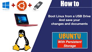 How to create Linux usb with persistent storage Your data is saved after reboot [upl. by Gerdy]