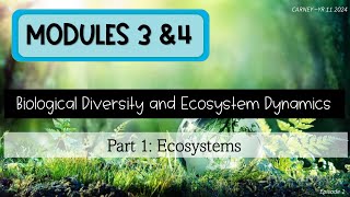 Module 3amp4 Pt1 Ecosystems Episode 1  Abiotic and Biotic [upl. by Egroeg561]