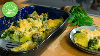 Kartoffelauflauf mit Brokkoli  Einfaches Rezept  Lets Cook [upl. by Akira193]