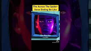 The Across The SpiderVerse Ending Be Likespidermanacrossthespiderverse2023 [upl. by Rosalyn884]