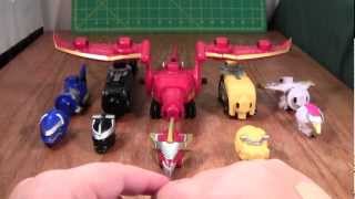 Power Rangers Gosei Great Megazord Review Megaforce Deluxe Bandai Toy [upl. by Stillmann]