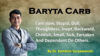 Baryta carb  by Dr Kamlesh Suryawanshi  HHF [upl. by Nolita]