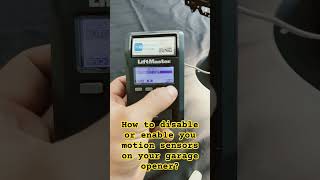 How to disable or enable your garage door motion sensor on your garage door opener liftmaster [upl. by Arimihc]