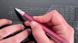 How to use AB Calligraphy Ruler Engrosser amp Spencerian [upl. by Enneira141]