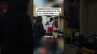 LEBRON NOT HAPPY WITH DA ALL STAR GAME SHORTS 😂  BASKETBALL HIGHLIGHTS basketballnbawnbaespnIG [upl. by Euphemie]