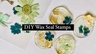 Easy DIY Wax Seal Stamps  Using things you have at home [upl. by Gnoc]