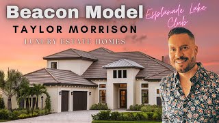 Taylor Morrison  Beacon Model  Luxury  Esplanade Lake Club VLOG [upl. by Chadd]