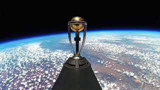 ICC Mens Cricket World Cup Trophy Tour 2023 launches into space 🚀 [upl. by Eyoj]