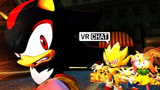 FLEETWAY SUPER SONIC AND ROSEY VS SHADOW IN VR CHAT [upl. by Bashuk]