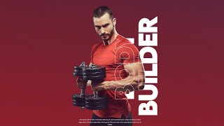 Sida loo sameeyo Poster design body builder [upl. by Shulem627]