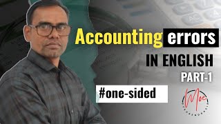 accounting errors class10  rectification of one sided errors  account [upl. by Gould523]