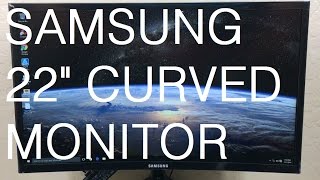 CHEAPEST BUDGET CURVED MONITOR Samsung Essential Curved Monitor UnboxingReview CF390 C22F390FHN [upl. by Schweitzer]