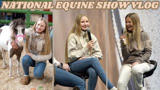 NATIONAL EQUINE SHOW VLOG HORSEY SHOPPING AND LIVE INTERVIEW [upl. by Vivien]