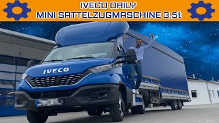 Der IVECO DAILY MINI  SATTELZUG  Von 080 kmh in  Sekunden [upl. by Tharp]