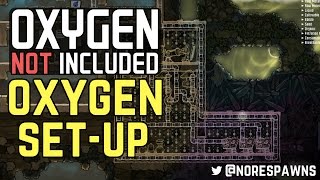 Oxygen Not Included Alpha  Oxygen Cooling amp Ventilation SetUp [upl. by Chemosh]