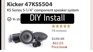 Kicker 47KSS Install of a Kicker Component system Easier than expected and sounds incredible [upl. by Irneh]