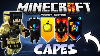 MINECRAFT PE 116 CAPES  HOW TO GET CAPES IN MIENCRAFT PE 116  MCPE 116 CAPES [upl. by Sigismond335]