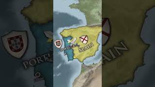 Why wasnt Portugal Conquered by Spain shorts japan map [upl. by Nadler]