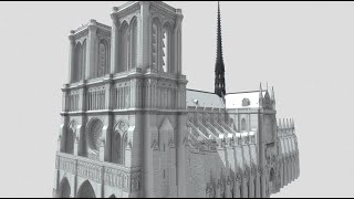 Notre Dame of Paris Narrated Construction Sequence [upl. by Nueovas]