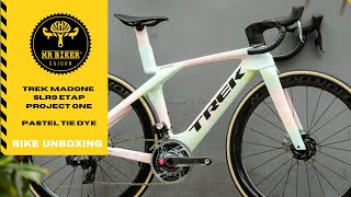 BIKE UNBOXING  TREK MADONE SLR9 ETAP PROJECT ONE  PASTEL TIE DYE  The first in Vietnam [upl. by Anecuza]