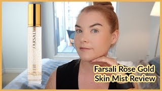 Farsali Rose Gold Skin Mist Review and Demo [upl. by Roanna]