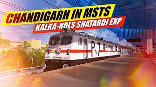 KALKA  CHANDIGARH UPDATE IN MSTS  12006 KALKA  NDLS SHATABDI EXP  INDIAN TRAIN SIMULATOR LIVE [upl. by Accber]