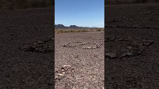 72124 Quartzsite Rock Alignment Aviation Marker in the Desert Very High Temps Arizona [upl. by Tasha]