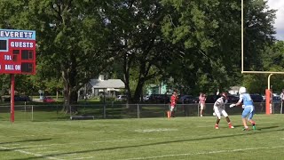 quotWere backquot  Lansing Everett and Lansing Sexton kicked off the football season Thursday night [upl. by Enej]