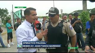 Realizan un operativo de control desde la avenida Juan Tanca Marengo [upl. by Nallaf]