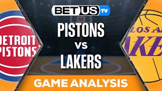 Pistons vs Lakers 21324 NBA Expert Predictions Basketball Picks amp Best Bets [upl. by Hendry429]