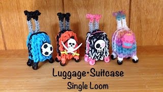 Rainbow Loom Luggage Suitcase Bagage  SINGLE Loom [upl. by Angeline]