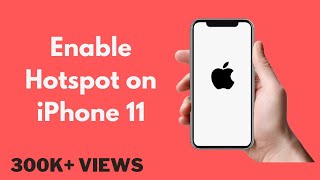 iPhone 11  How to Enable Hotspot on iPhone 11  11 Pro  11 Pro Max [upl. by Flory264]