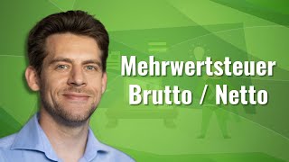 Mehrwertsteuer Brutto Netto in Excel berechnen mit Schaubild [upl. by Verdi806]