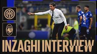 LINTERVISTA DI SIMONE INZAGHI  INTER 40 ATALANTA 🎙️⚫🔵 [upl. by Emlynn]