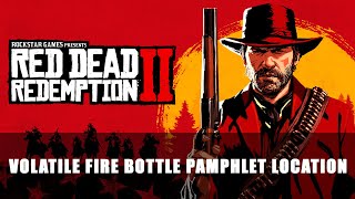 Red Dead Redemption 2 Volatile Fire Bottle Pamphlet Location [upl. by Maxentia]