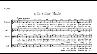 J Brahms In Stiller Nacht  Score [upl. by Arhez222]