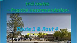 8 Routes for Pleasanton CA DMV Behind The Wheel driving test practice  route 3 amp 4 with speed limit [upl. by Mac195]