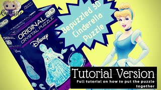 Bepuzzled 3D Crystal Puzzle Cinderella Tutorial Version [upl. by Llerrod]